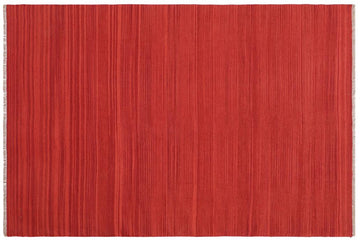 Flat Weave Kilim, Antique, Navaho, Vintage, Handmade, Modern Kilim Red Red Hand-Woven Rectangle 100% Wool Area Rug 6 x 9